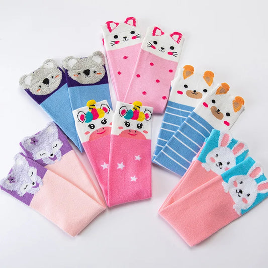 Cute Cartoon Children Knee High Socks