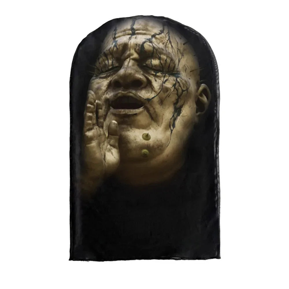 Cosplay 3D Printed Kanye Mask Stretch Mesh Full Face Mask Men Women Role Play Headdress Halloween Fashion Balaclava Headdress