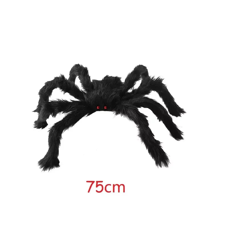 Extra Large Plush Black Spider Outdoor Home