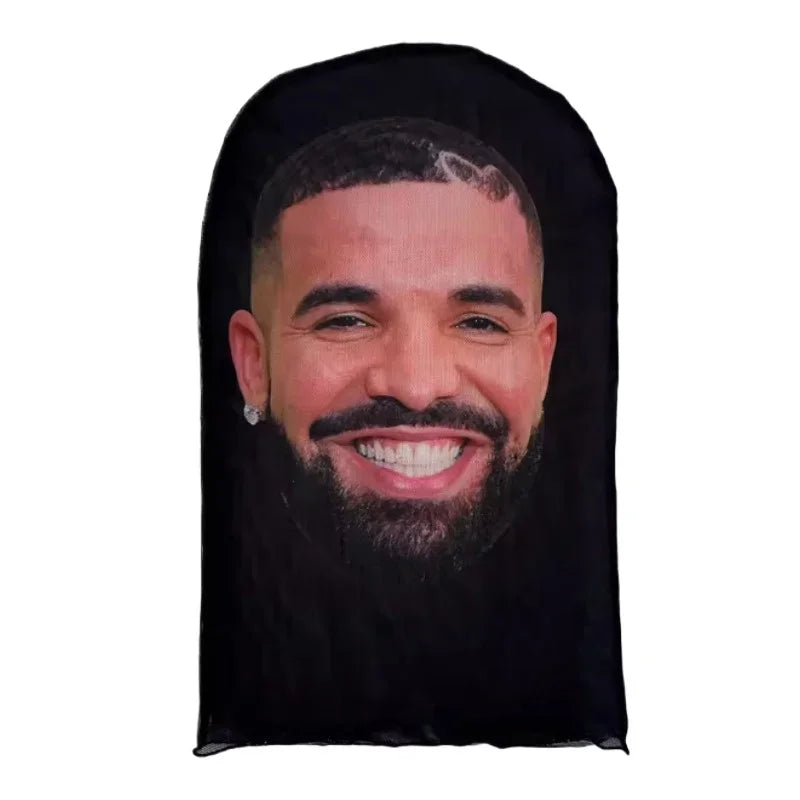 Cosplay 3D Printed Kanye Mask Stretch Mesh Full Face Mask Men Women Role Play Headdress Halloween Fashion Balaclava Headdress