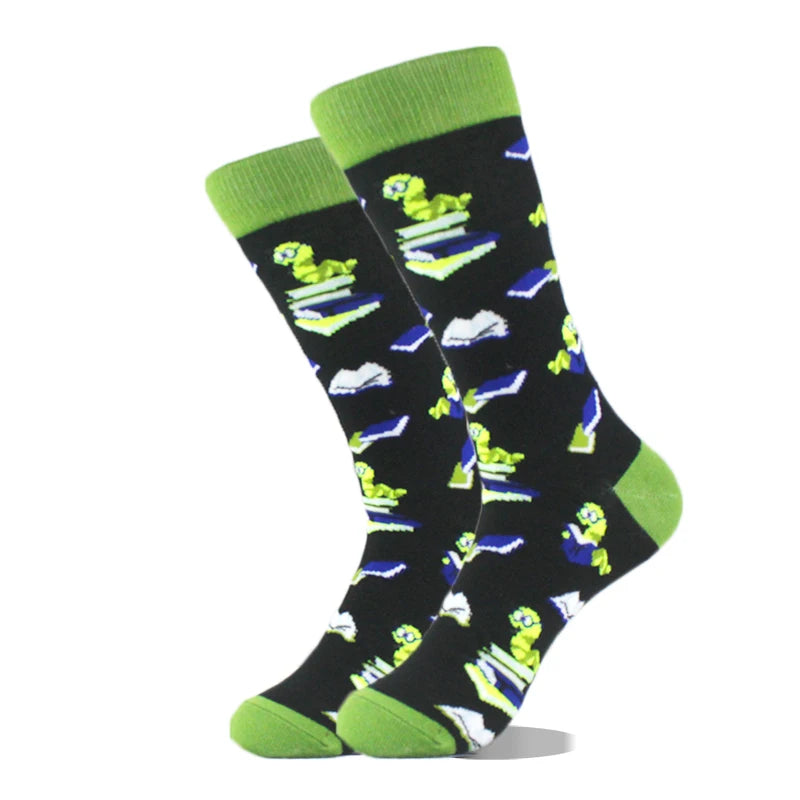 Cool Design Avocado Crew Socks Men Creative