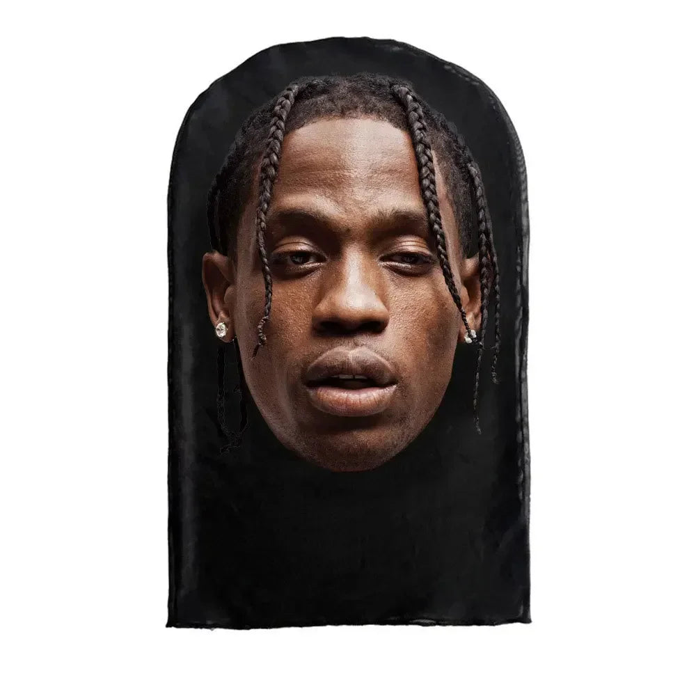 Cosplay 3D Printed Kanye Mask Stretch Mesh Full Face Mask Men Women Role Play Headdress Halloween Fashion Balaclava Headdress
