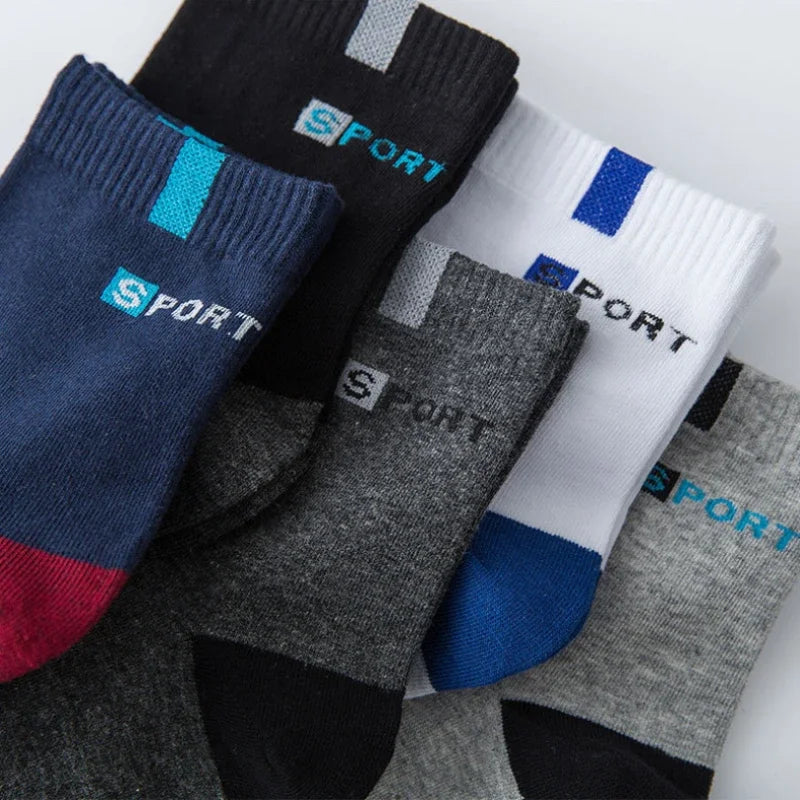 Cotton Sock for Men Sport Breathable Soft Letter Fashion