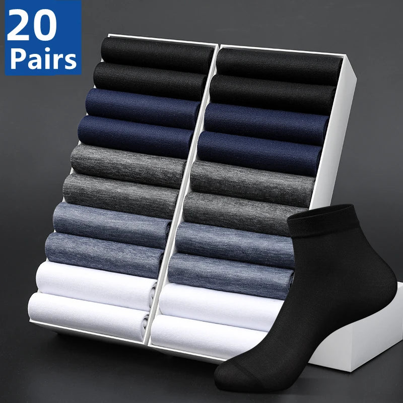 10 Pairs Breathable Cotton Sports Stockings Men