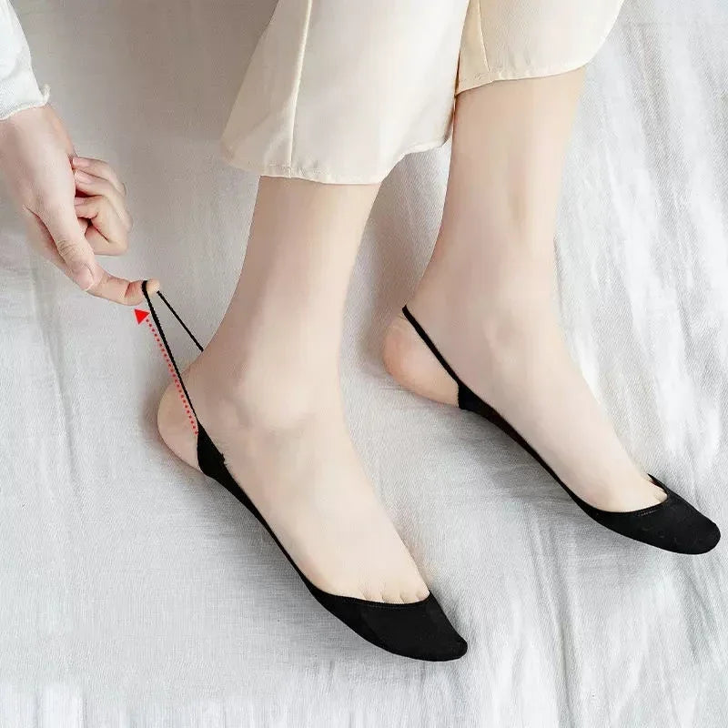 3Pairs Invisible Half-Palm Socks Women Summer