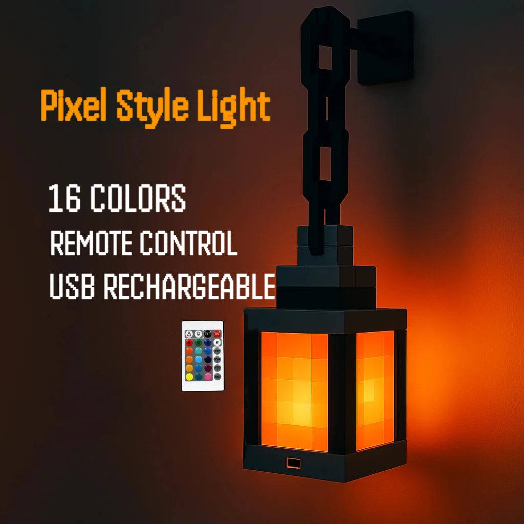 MyWorld Pixel Style Wall Night Light USB Creative