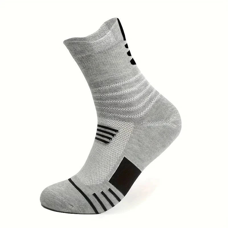 10 Pairs Breathable Cotton Sports Stockings Men