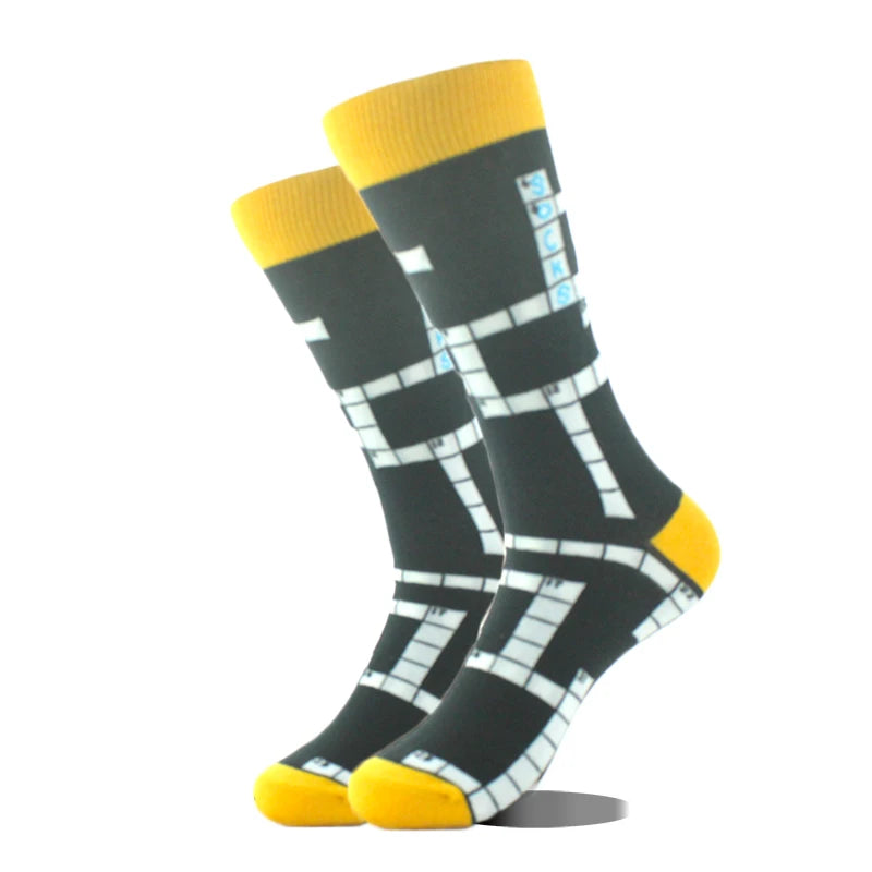 Cool Design Avocado Crew Socks Men Creative