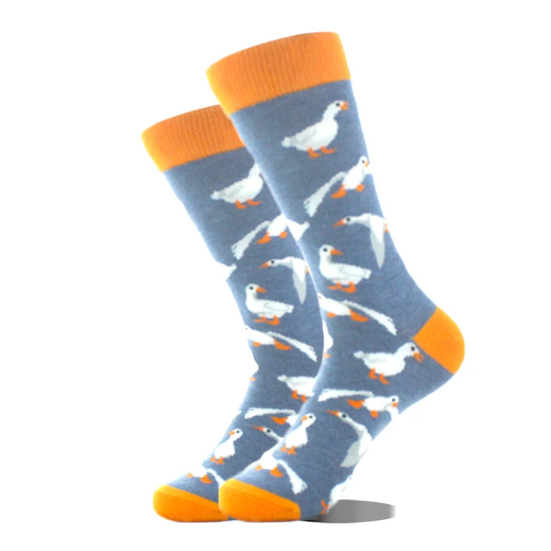 Cool Design Avocado Crew Socks Men Creative