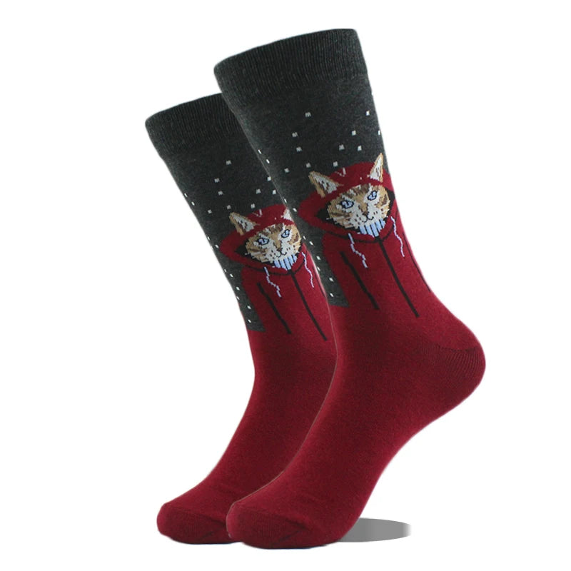 Cool Design Avocado Crew Socks Men Creative