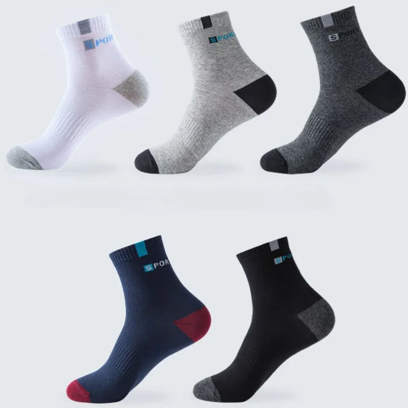 Cotton Sock for Men Sport Breathable Soft Letter Fashion