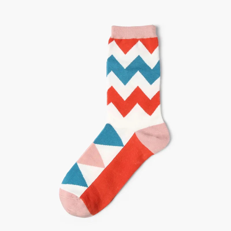 1Pair New Men Women Cotton Socks Casual Colorful Socks