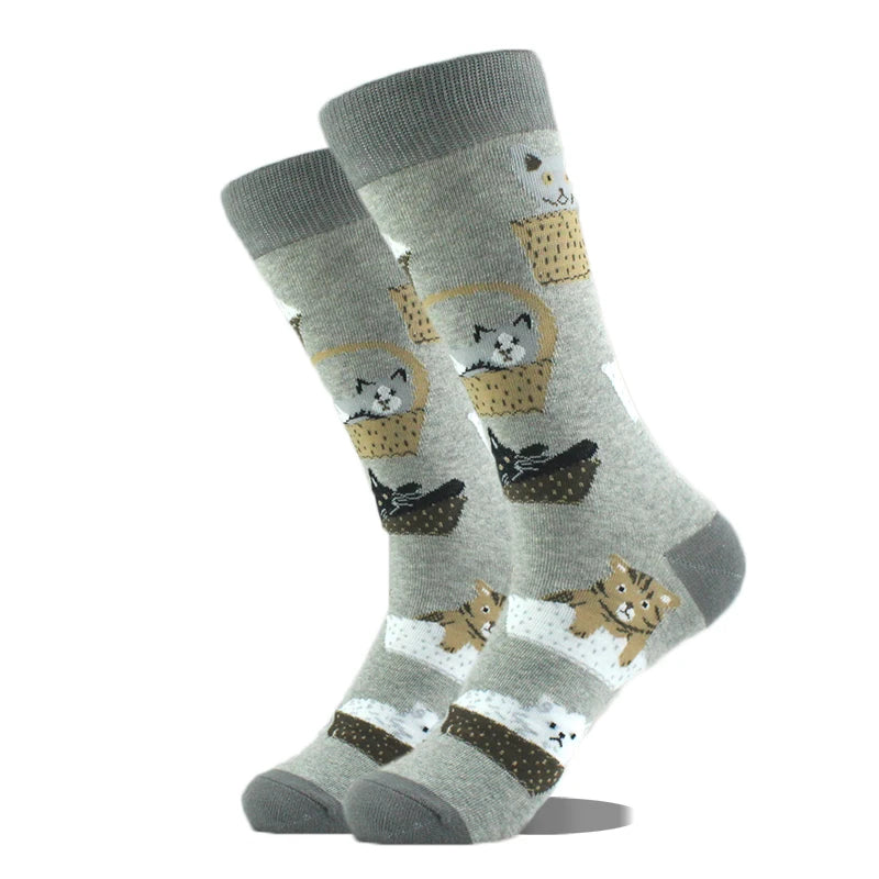 Cool Design Avocado Crew Socks Men Creative