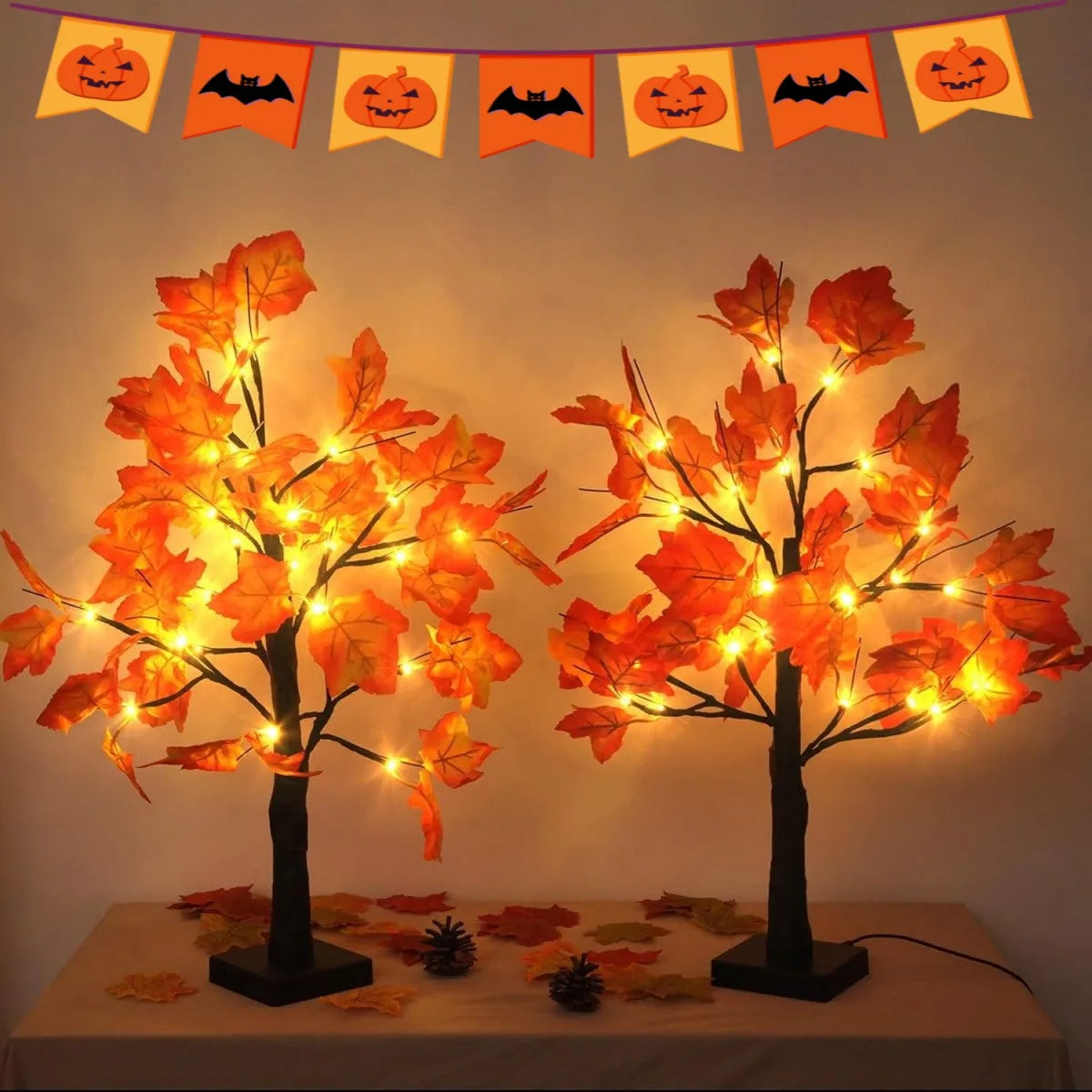 1pc 24 LED Artificial Black Birch Tree Light
