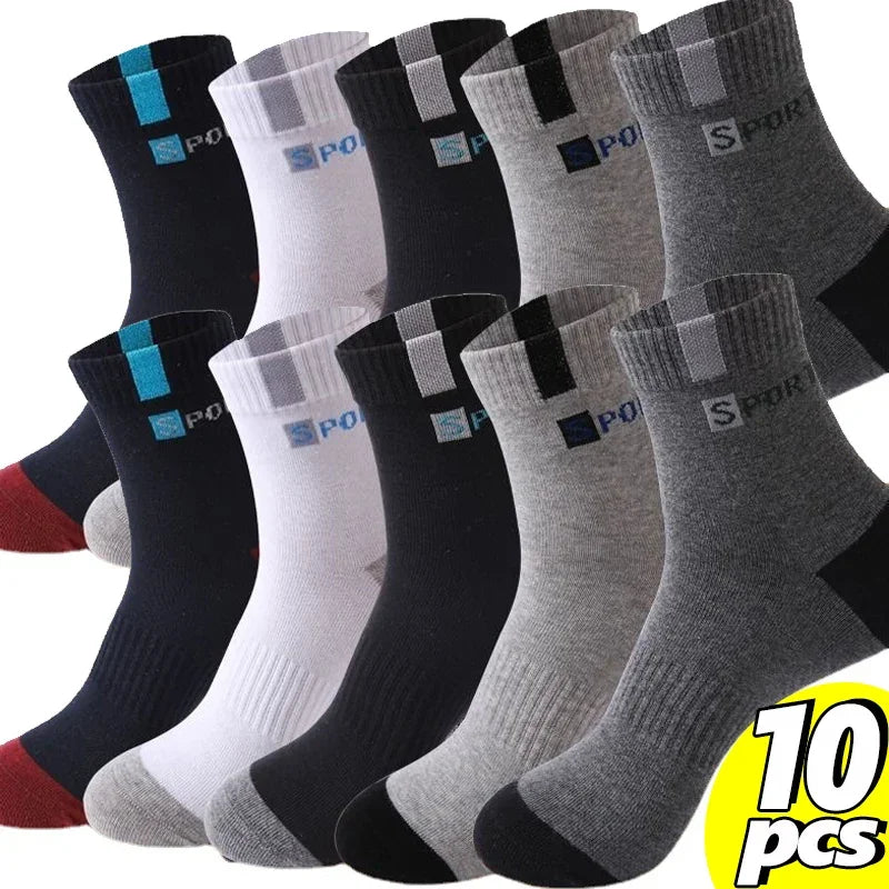 Cotton Sock for Men Sport Breathable Soft Letter Fashion