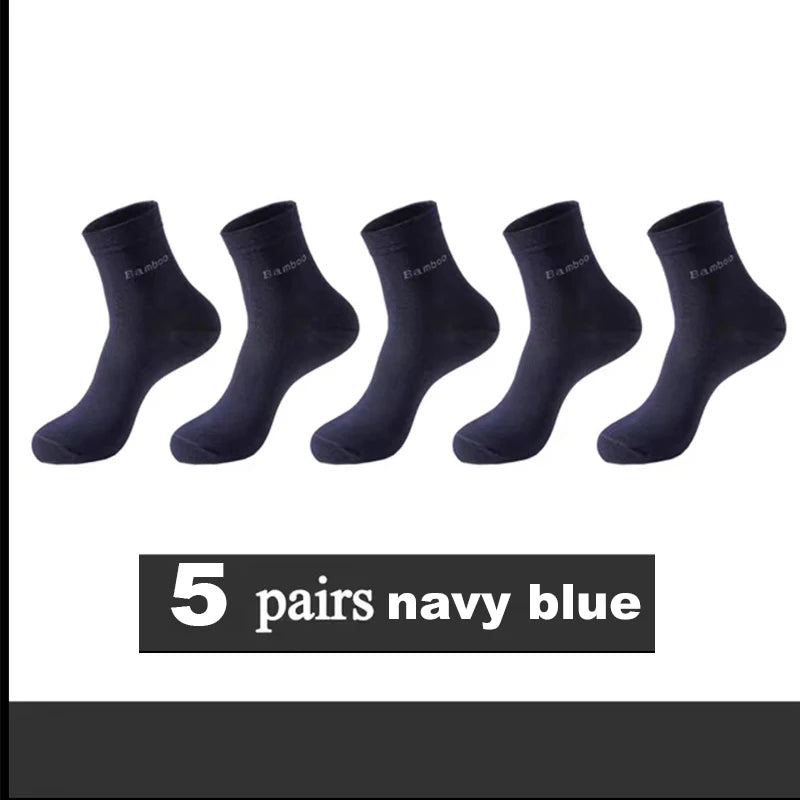 10/5Pairs Men Bamboo Socks Comfortable