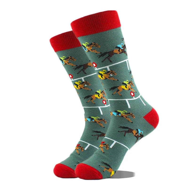 Cool Design Avocado Crew Socks Men Creative