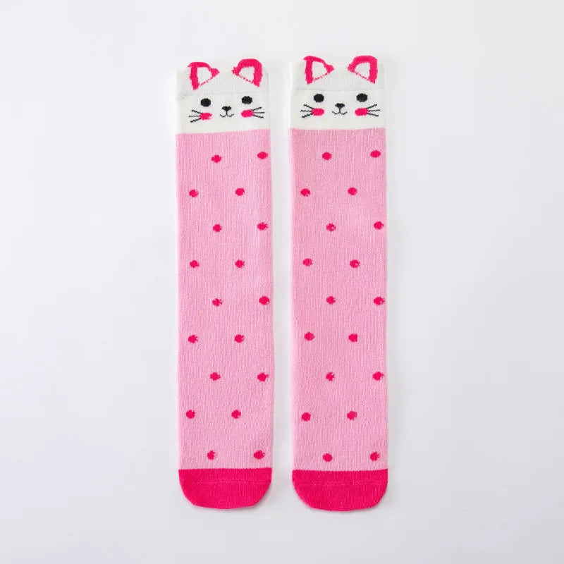 Cute Cartoon Children Knee High Socks