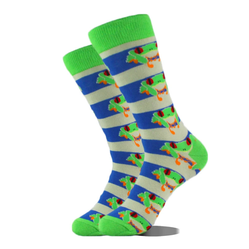 Cool Design Avocado Crew Socks Men Creative