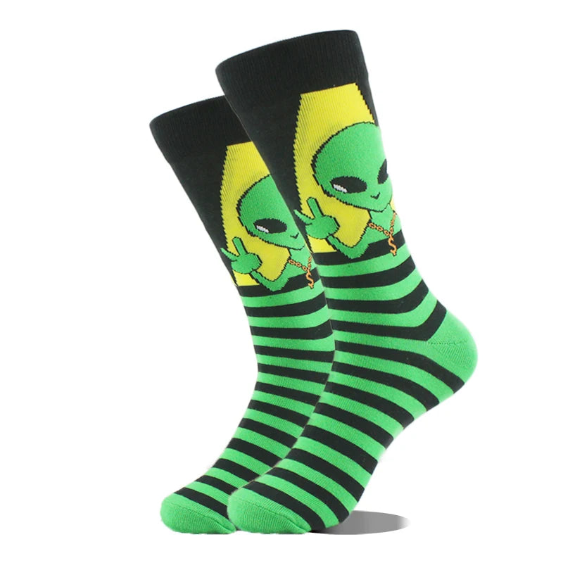 Cool Design Avocado Crew Socks Men Creative