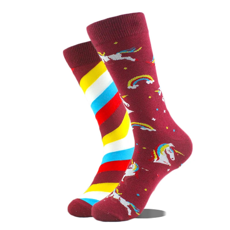 Cool Design Avocado Crew Socks Men Creative