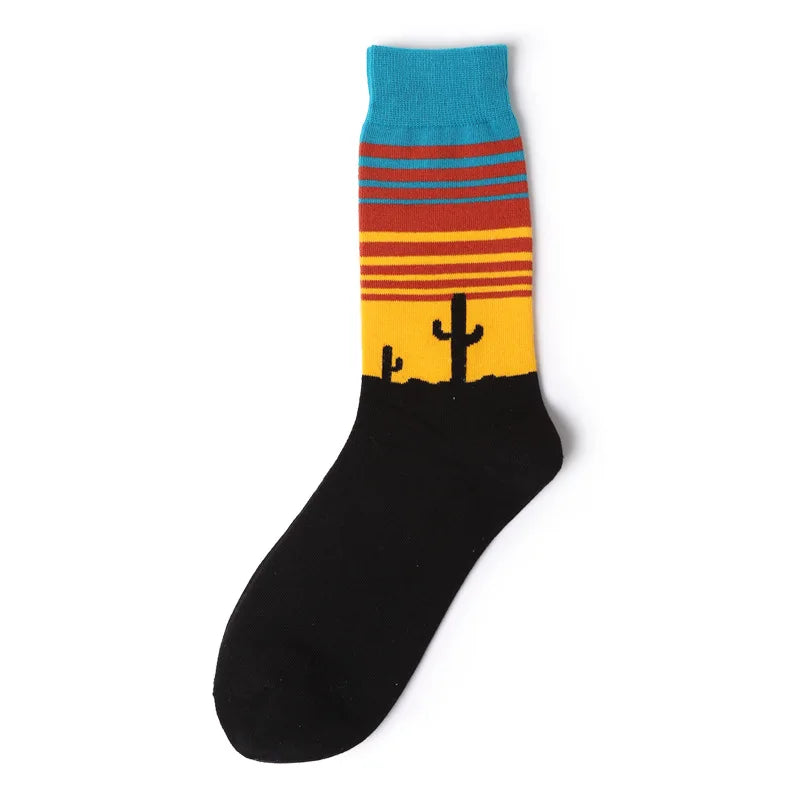 1Pair New Men Women Cotton Socks Casual Colorful Socks