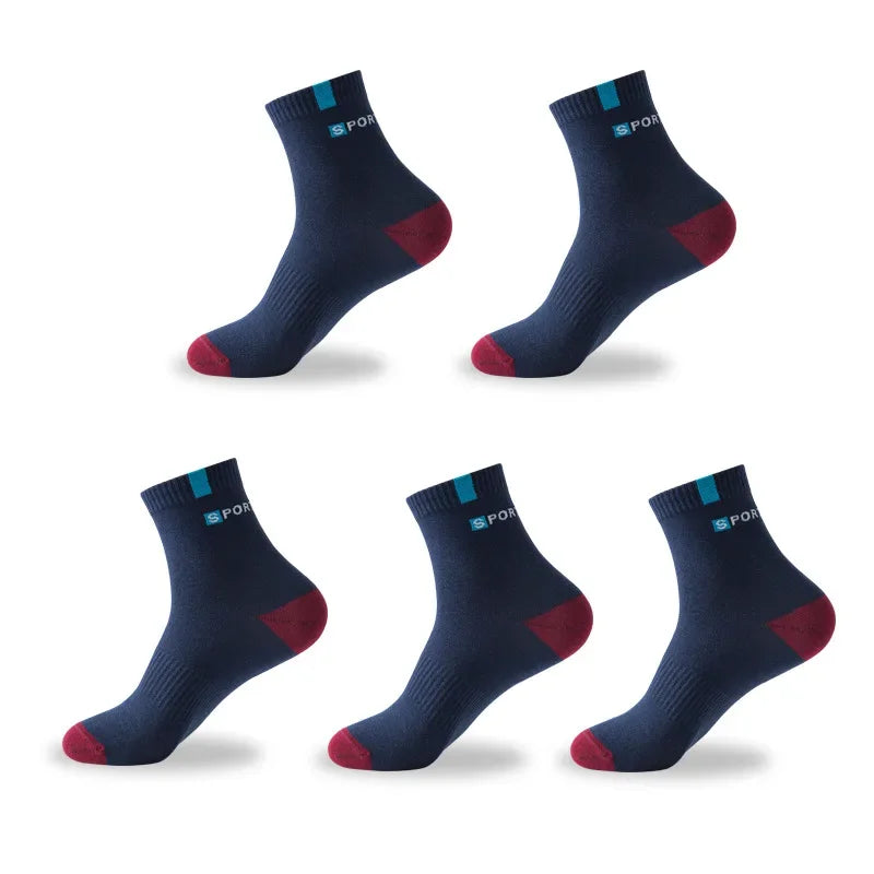 Cotton Sock for Men Sport Breathable Soft Letter Fashion