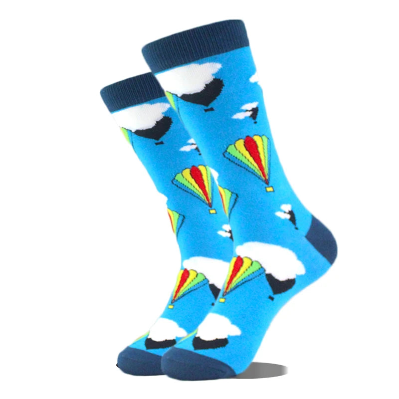 Cool Design Avocado Crew Socks Men Creative