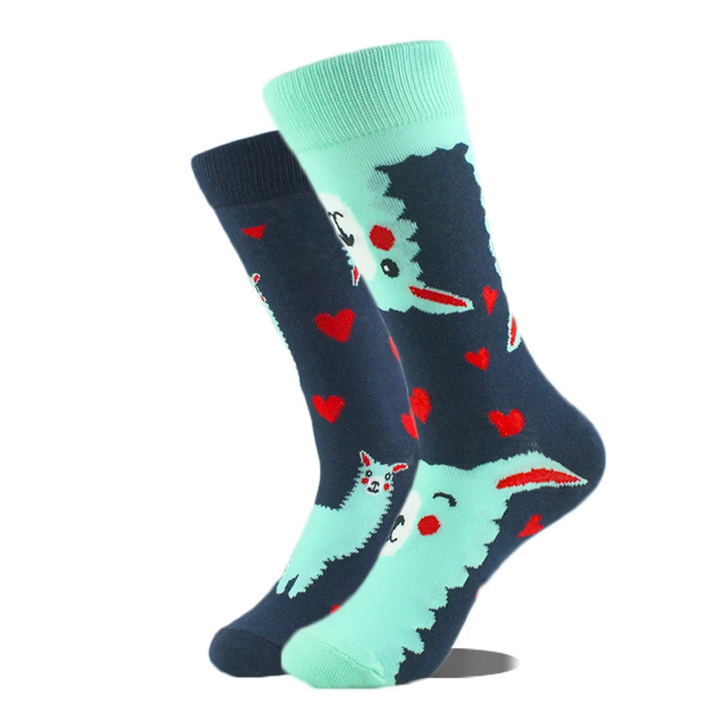 Cool Design Avocado Crew Socks Men Creative