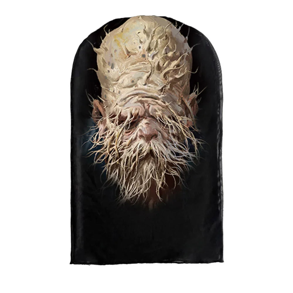 Cosplay 3D Printed Kanye Mask Stretch Mesh Full Face Mask Men Women Role Play Headdress Halloween Fashion Balaclava Headdress