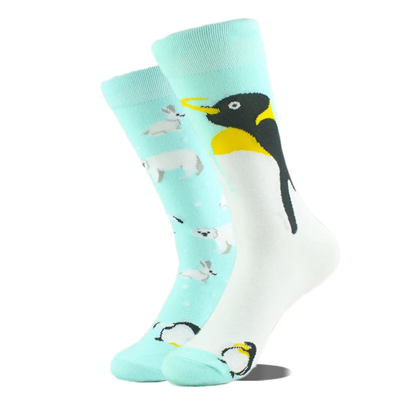 Cool Design Avocado Crew Socks Men Creative