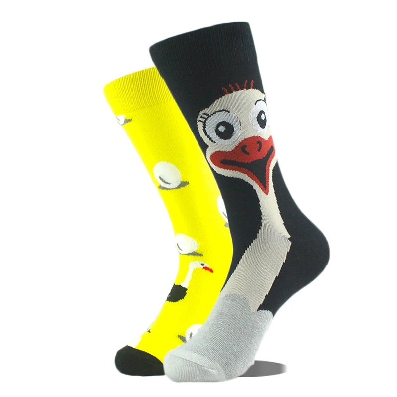 Cool Design Avocado Crew Socks Men Creative