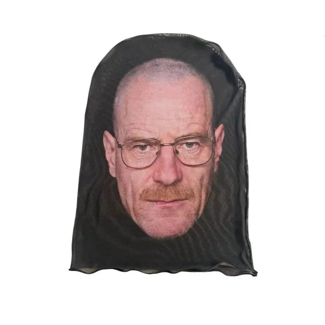 Cosplay 3D Printed Kanye Mask Stretch Mesh Full Face Mask Men Women Role Play Headdress Halloween Fashion Balaclava Headdress