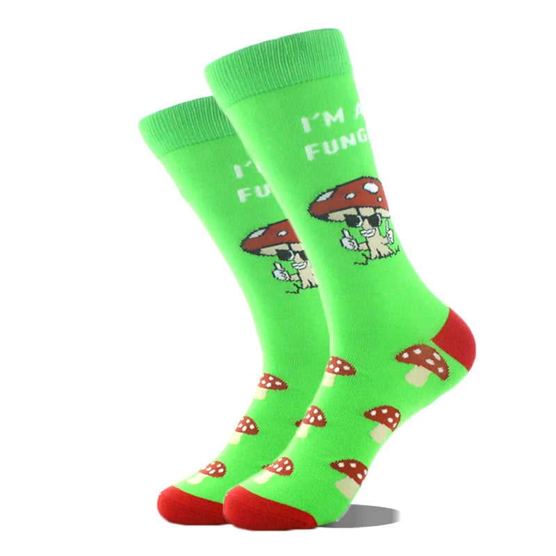 Cool Design Avocado Crew Socks Men Creative
