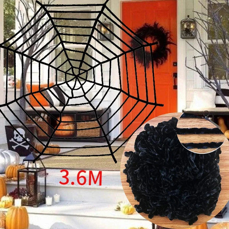 Extra Large Plush Black Spider Outdoor Home