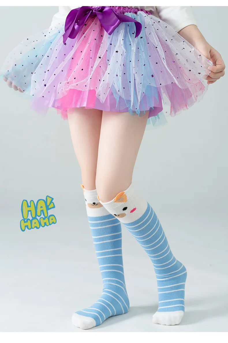 Cute Cartoon Children Knee High Socks