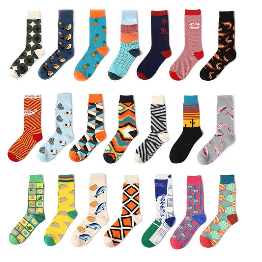 1Pair New Men Women Cotton Socks Casual Colorful Socks