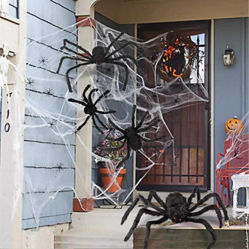 Extra Large Plush Black Spider Outdoor Home