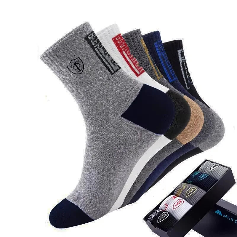 10 Pairs Breathable Cotton Sports Stockings Men