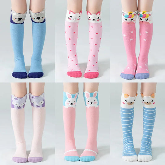 Cute Cartoon Children Knee High Socks