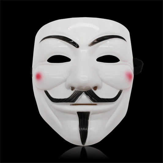 1pc Halloween Face Mask Black White V For Vendetta