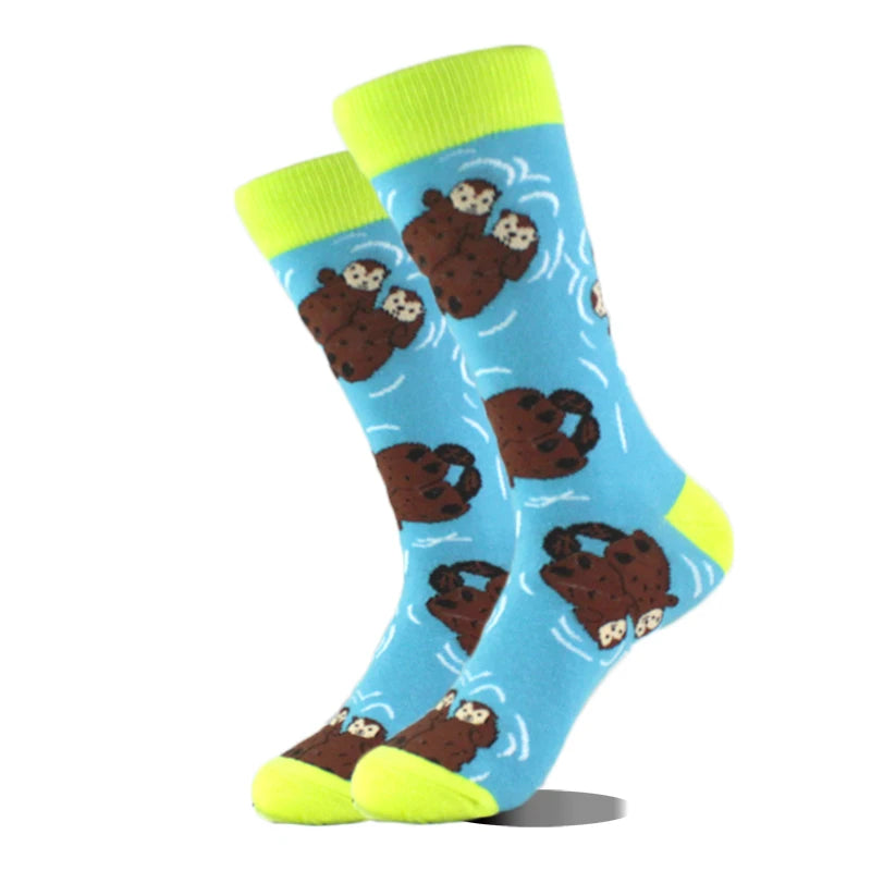 Cool Design Avocado Crew Socks Men Creative