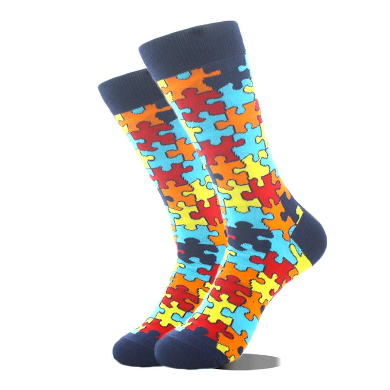 Cool Design Avocado Crew Socks Men Creative