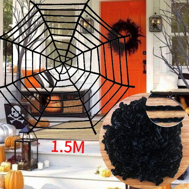 Extra Large Plush Black Spider Outdoor Home