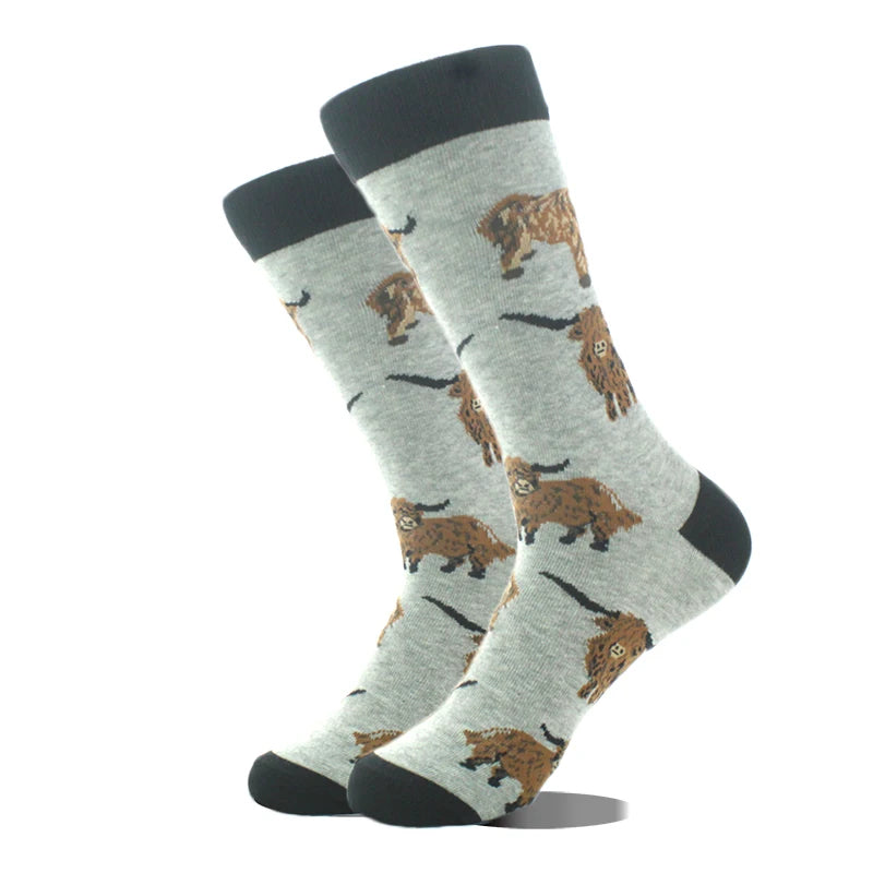Cool Design Avocado Crew Socks Men Creative