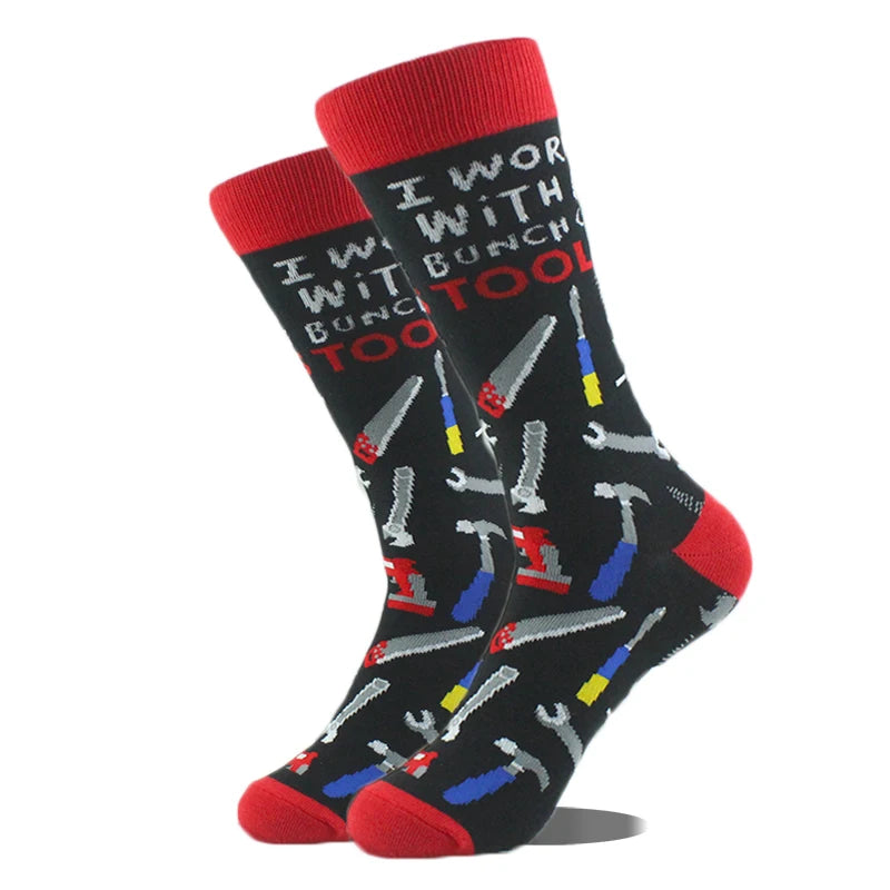 Cool Design Avocado Crew Socks Men Creative