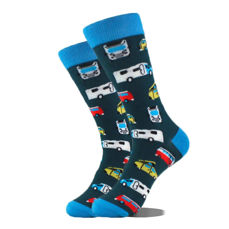 Cool Design Avocado Crew Socks Men Creative