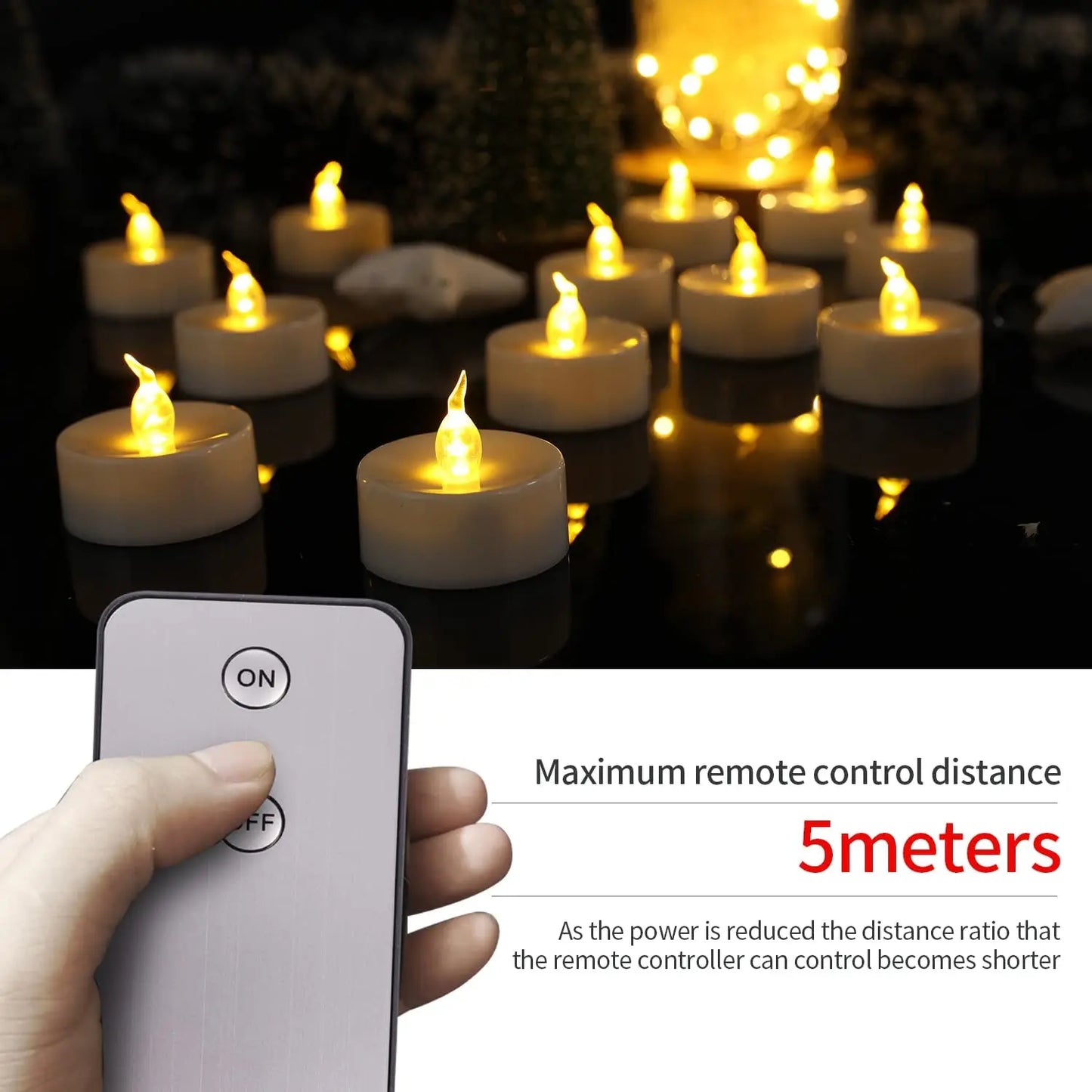 Flameless LED Electronic Candle with Remote Control LED Lighting