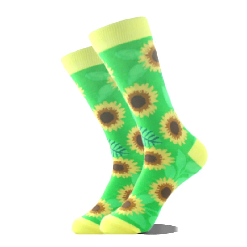 Cool Design Avocado Crew Socks Men Creative