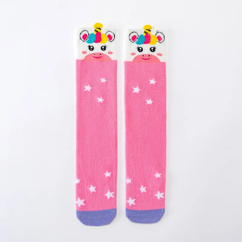 Cute Cartoon Children Knee High Socks